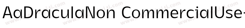 AaDraculaNon CommercialUse字体转换